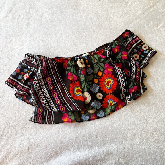 Show Me Your MuMu Mexicali Nica Ruffle Top & Mic Double Slit Maxi Skirt Set - Picture 7 of 16